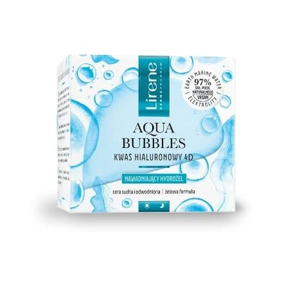 Serum Hidrogel Lirene Aqua Bubbles cu Acid Hialuronic 4D, 50ml