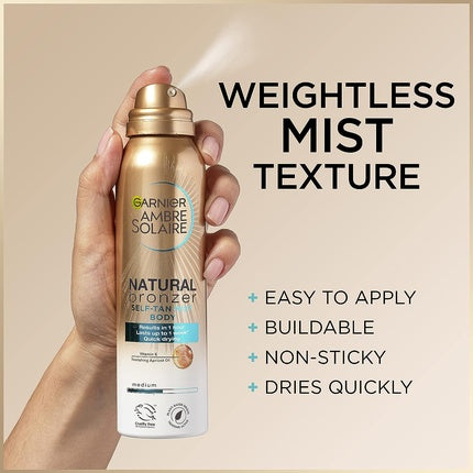 Spray autobronzant, Garnier, Ambre Solaire, uscare rapidă