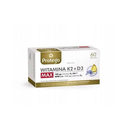 Protego Vitamina K2+D3 Max, 60 Capsule