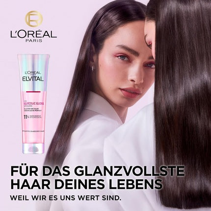 L'Oréal Paris Elvital Glycolic Gloss, Balsam pentru păr plictisitor și fără viață, 150ml