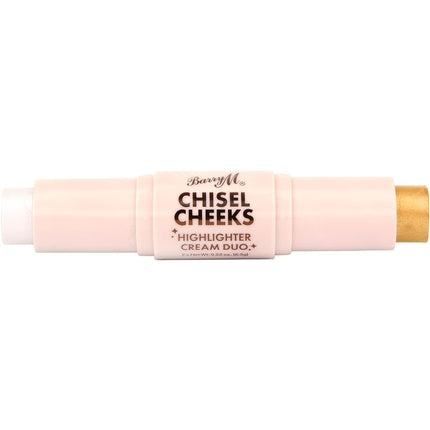 Barry M Chisel Cheeks Highlighter Cream Duo, Argintiu și Auriu, 12.60g