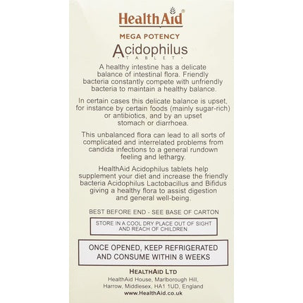 Pastă de dinți Healthaid Acidophilus, 60 tablete