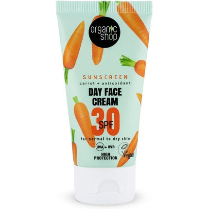 Cremă de față, Organic Shop, SPF 30, 50 ml