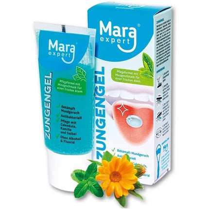 Gel pentru limbă Mara Expert cu calendula, mușețel și salvie, 81 g