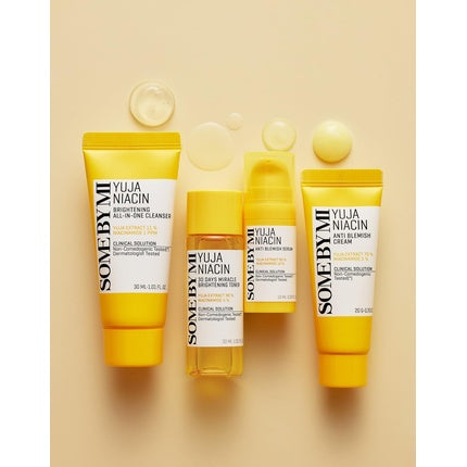 Kit îngrijire facială, Some By Mi, Yuja Niacin, galben