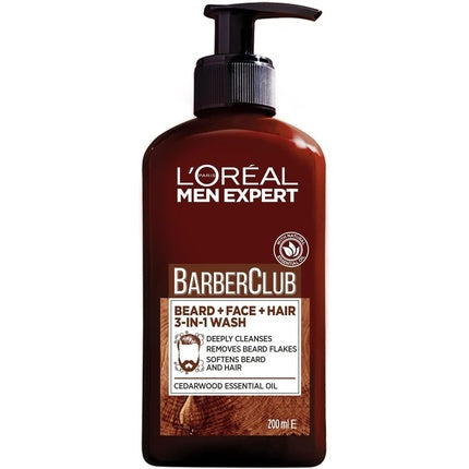Gel de curățare, L'Oréal, Men Expert Barber Club, 200ml
