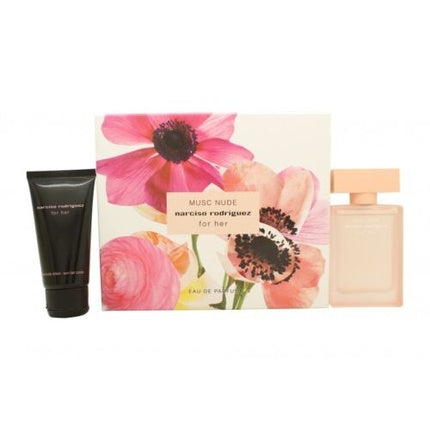 Set cadou parfum, Narciso Rodriguez For Her Musc Nude, 50ml