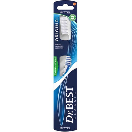 Periuță de dinți, Dr.Best Original Medium, plastic, albastru