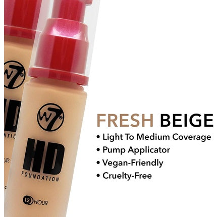 Fond de ten, W7, HD, oil-free, Fresh Beige