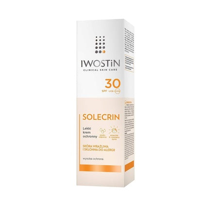 Cremă protecție solară față, Iwostin, Solecrin, SPF 30, 50ml