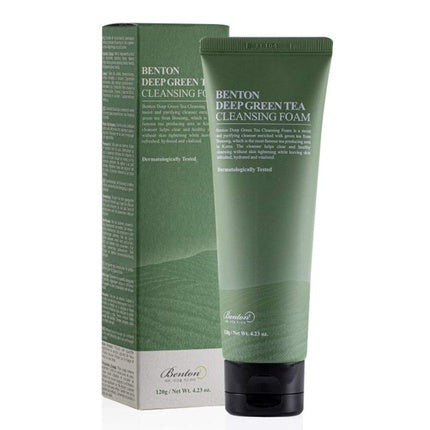 Spumă de curățare pentru față Benton Deep Green Tea, 120g