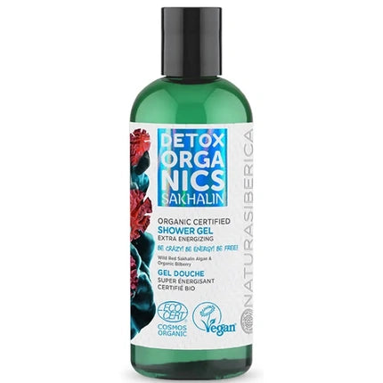 Gel de Duș, Natura Siberica, Detox Organics Sakhalin, Verde, 260ml