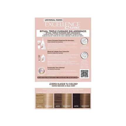 Vopsea de păr, L'Oréal Paris, Excellence Creme, blond deschis