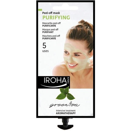 Masca purificatoare peeling, Iroha Nature, ceai verde