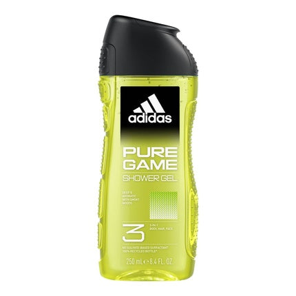 Gel de duș 3 în 1, adidas Pure Game, 250 ml