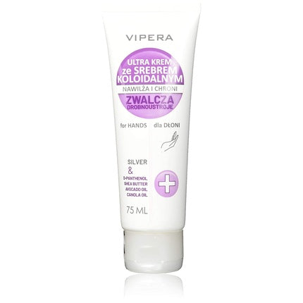 Cremă de mâini Vipera, argint, 85g