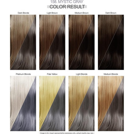 Vopsea păr, Adore, Mystic Gray, semi-permanent, 118ml