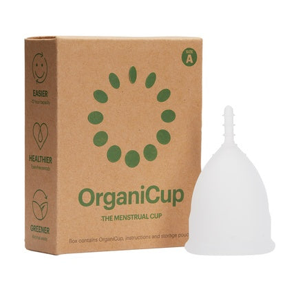 Cup Menstruală Allmatters Organi Cup, Silikon, Alb