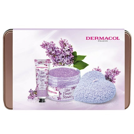 Set Cadou Dermacol Lilac Flower Care, Îngrijire Corp, 62g