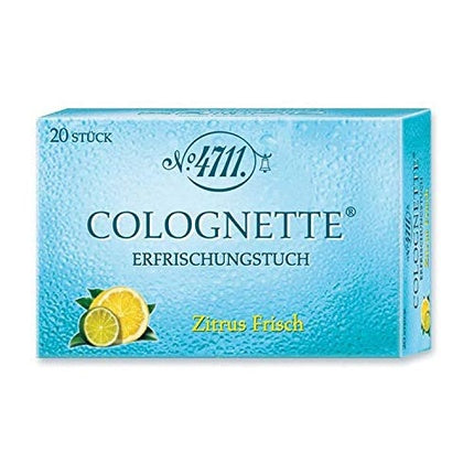 Șervețele parfumate 4711 Colognette Citrus Fresh, 20 bucăți