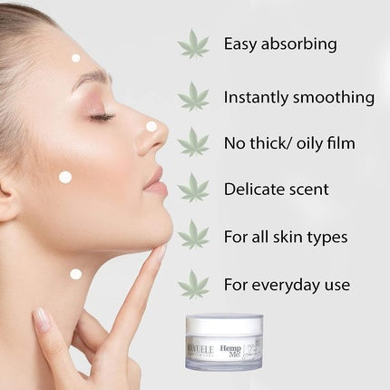 Cremă față, Revuele, Hemp Me, alb, 50ml