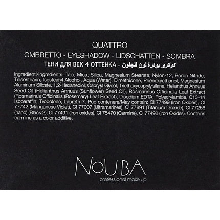Fard de Pleoape Nouba Quattro 644, Multicolor, Pudrat