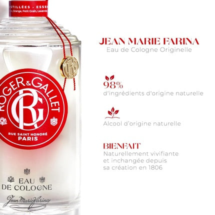 Eau de Cologne, Roger & Gallet, Jean Marie Farina, transparent, 500ml