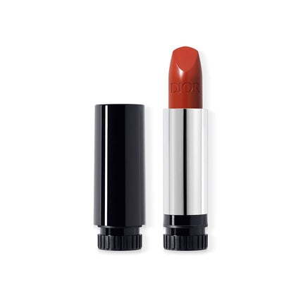 Ruj Dior Rouge Dior Long Wear Satin, Culoare portocaliu-roșu, 4 g