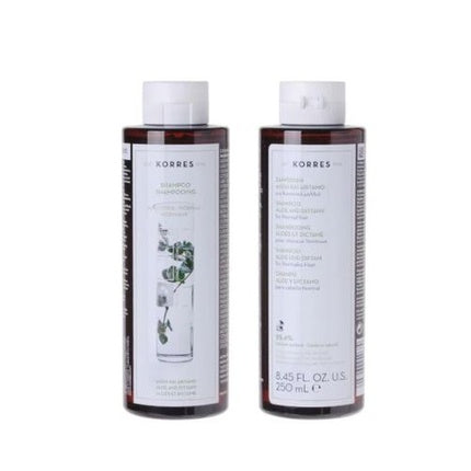 Șampon Korres pentru păr normal cu aloe și diktamo 2x250ml