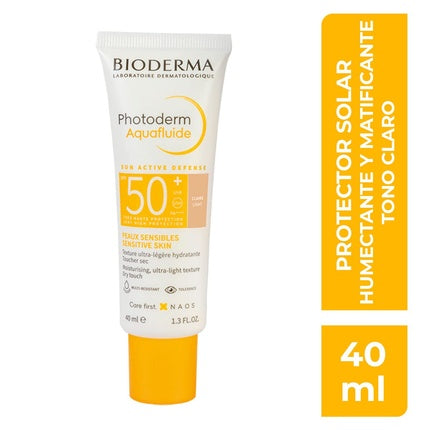 Cremă solară față, Bioderma, Photoderm Aquafluide, SPF50+, 40ml
