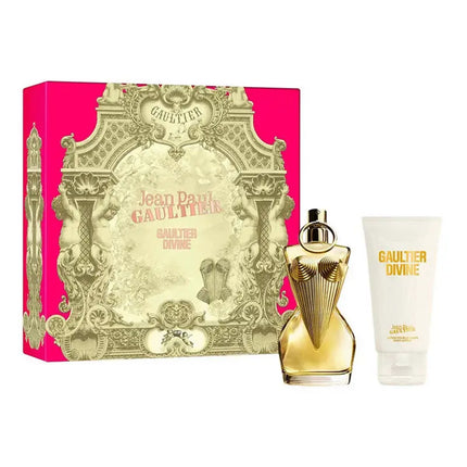 Set Cadou Jean Paul Gaultier Divine, Parfum pentru femei 50ml & Loțiune corp 75ml, ambalaj roz