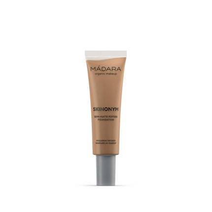 Fond de ten organic Mádara Skinonym Semi-Matte Peptide Foundation #70 Caramel, 30ml