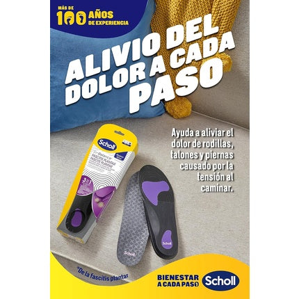 Talonete Scholl In-Balance Fasciită Plantară M Negru Mov
