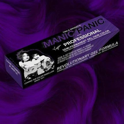 Vopsea de păr semi-permanentă, Manic Panic, Love Purple Power, 90ml