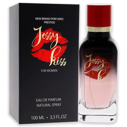 Jessy Kiss Women Eau de Parfum, 100ml, cutie neagră cu buze roșii
