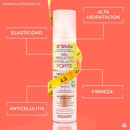 Gel anticelulitic D'Shila, 200ml, organic
