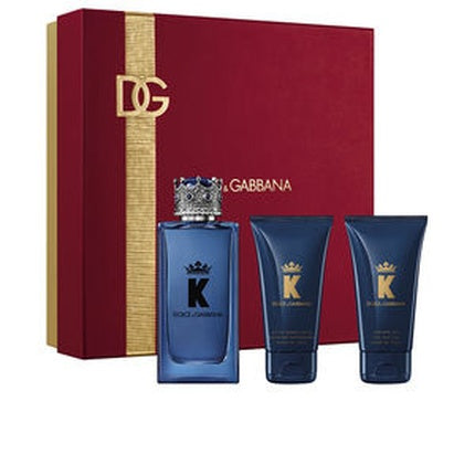 Set parfum bărbați, Dolce & Gabbana, K By Dolce & Gabbana, 3 bucăți, ambalaj roșu