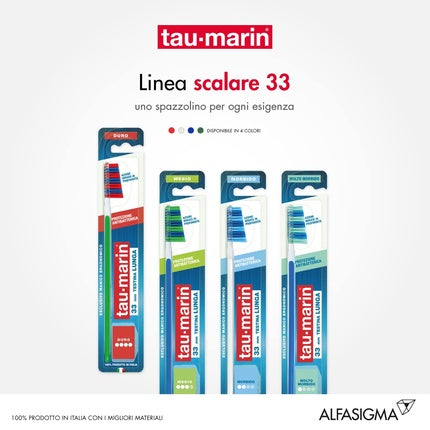 Periuță de dinți Tau Marin 33mm, Peri Duri, Antibacterian