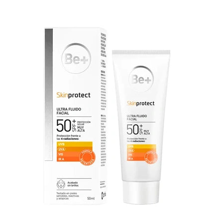 Be Be+ Skin Protect Ultra Fluido Facial SPF 50+, Alb, 50ml