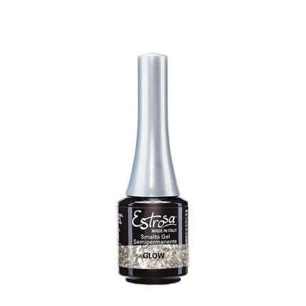 Gel unghii, Estrosa, Glitter Glow, argintiu