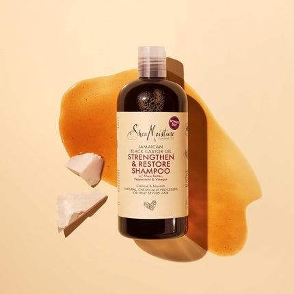 Șampon SheaMoisture Jamaican Black Castor Oil Strengthen & Restore, 390 ml