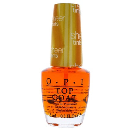 Lac de unghii, OPI, Sheer Tints Top Coat 15ml, chihlimbar