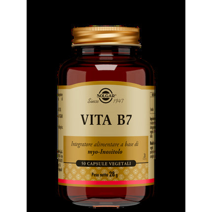 Suplimente, Solgar VITA B7, 50 capsule, maro
