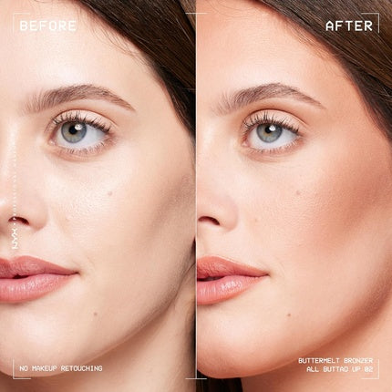 NYX Professional Makeup Matte Buttermelt Bronzer Longwear Face Makeup Vegan Formula All Butta'd Up 02