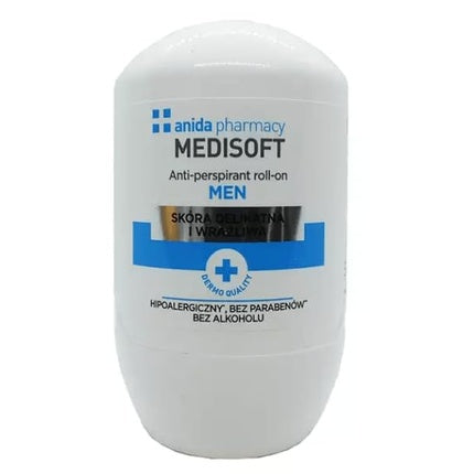 Deodorant Antiperspirant Anida Medisoft MEN pentru piele delicată și sensibilă, 50ml