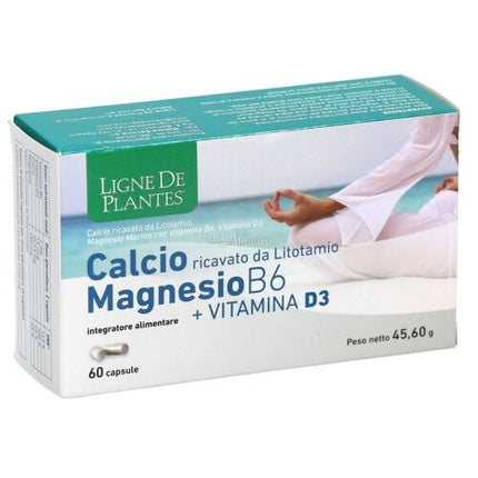 Integrator alimentar Ligne De Plantes Calcium Magnesium B6 Vitamin D3, 60 capsule