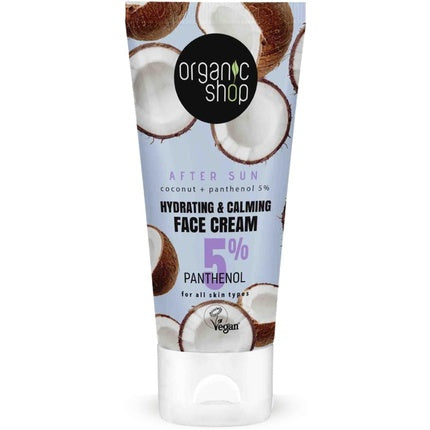 Cremă față, Organic Shop, post expunere solară, 50ml