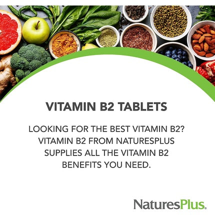 Tablete Vitamin B2, NaturesPlus, 100mg, 90 buc