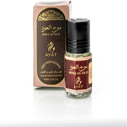Set Parfum Ayat Perfumes, Mouj Al Oud, 3ml x 12, ulei arabesc pentru bărbați și femei