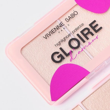 Palette Highlighter, Vivienne Sabó, Gloire D'Amour Champslyses, culoare roz, peach